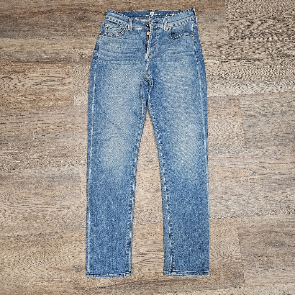 7 For All Mankind Jeans Womens 24 Josefina Skinny Boyfriend Straight Casual